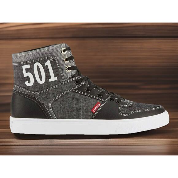 Levis Shoes Mason HI 501s Canvas High Top Sneaker Boot Mens 11 NEW FAST SHIP main image 8